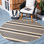 Tapis d'intérieur / extérieur à rayures Candelo Performance