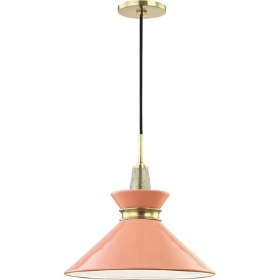 Mitzi H251701S-AGB/PK Kiki Pendant, Brass