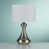 Satin Silver Base/White Shade
