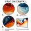Abstract White And Blue Fugue In Colour VI - Abstract Large Wall Art-703644237-703644238-703644226