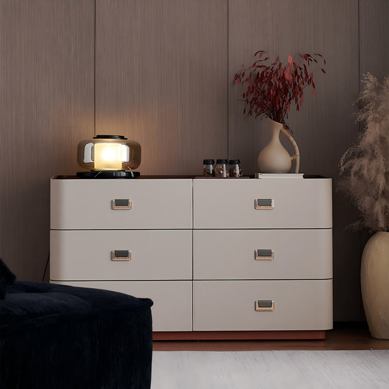 Commode rembourrée à 6 tiroirs 47,24 po, 27.56" H x 47.24" W x 15.75" D