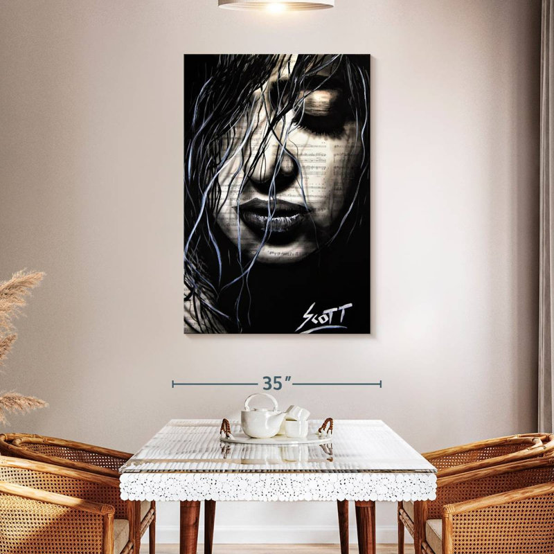 Leisha The Dark, 48" H x 32" W
