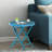 17.7 In. Round Patio Folding Side Table-1976704480