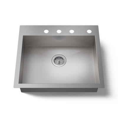 Évier de cuisine à simple cuve encastrable 24 po X 18-1 / 4 po X 6-1 / 4 po Vault