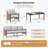 Outdoor Patio Furniture Set, 4 Piece Patio Conversation Sets with Coffee Table, HDPE Rope & Aluminum Armrests, All Weather Patio Set with Thick Cushions for Deck, Backyard, Indigo Ink-494097729-492858388