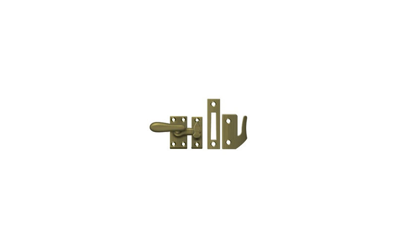 Hardware, Antique Brass, 2" H x 1.9 W x 2" D