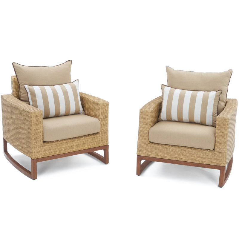 Tullio Outdoor Lounge Chair , Sunbrella® Cushions Included, Canvas Heather Beige Sunbrella® Canvas