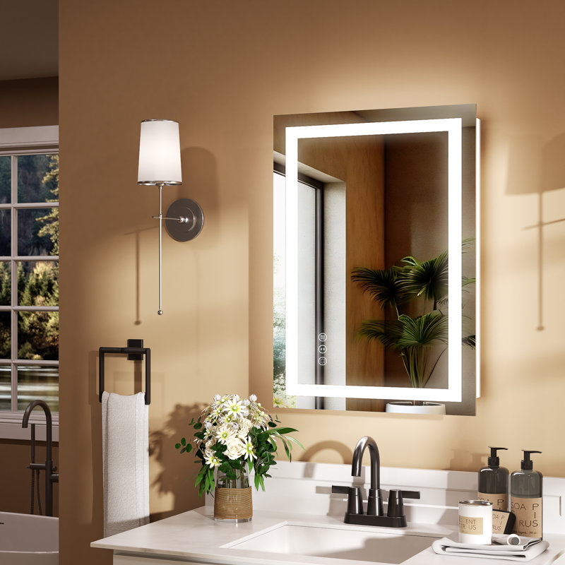 Miroir de salle de bain rectangulaire, 20 po x 28 po