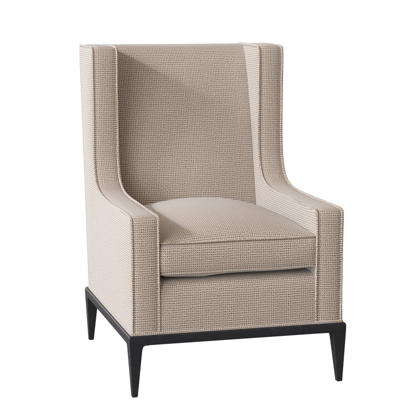 Claxton Wingback Chair, Espresso, Margaret Lipstick
