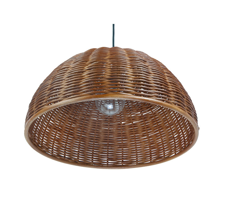 Hatsu 1 - Light Single Pendant, Rustic Brown