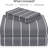 Luxclub 4 PC Light Gray Striped California King Silky Soft Cooling Extra Deep Pocket Performance Sheet Set-123418301-123418275