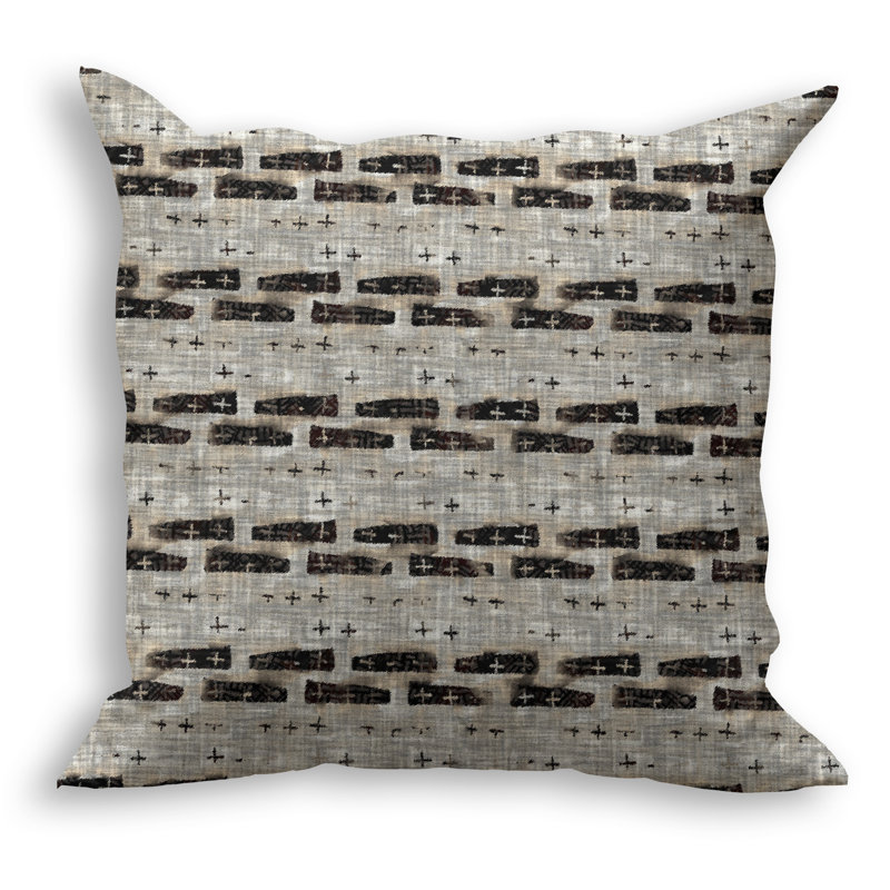 Brintt Outdoor Reversible Throw Pillow, 16" x 16"