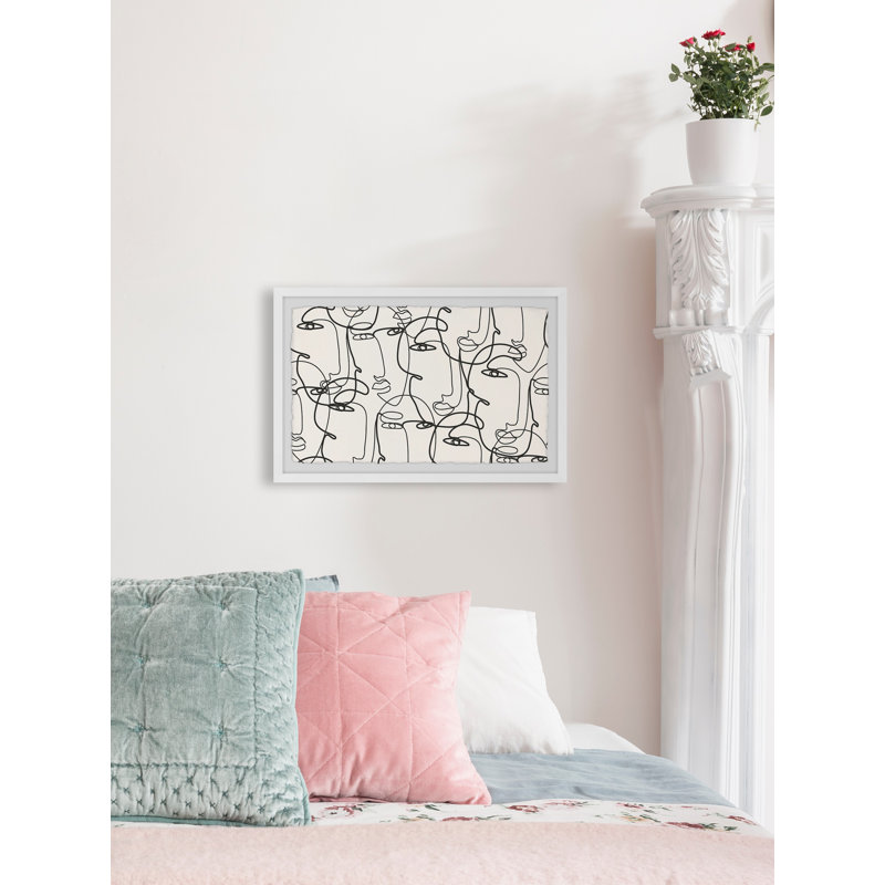 Face Illusion - Single Picture Frame Print, 61cm H x 91cm W x 3.81cm D