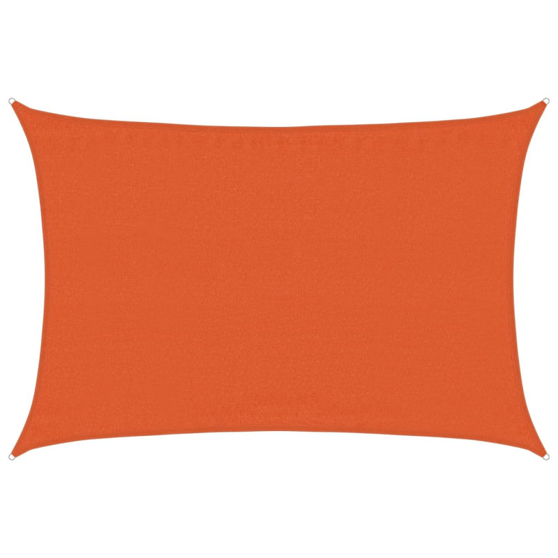 Dakota Fields 450cm W x 350cm D Plastic Cover Retractable Freestanding Awning, 450cm W x 350cm D, Orange