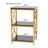 Metal and Reclaimed Wood 3-Tier Side Wood