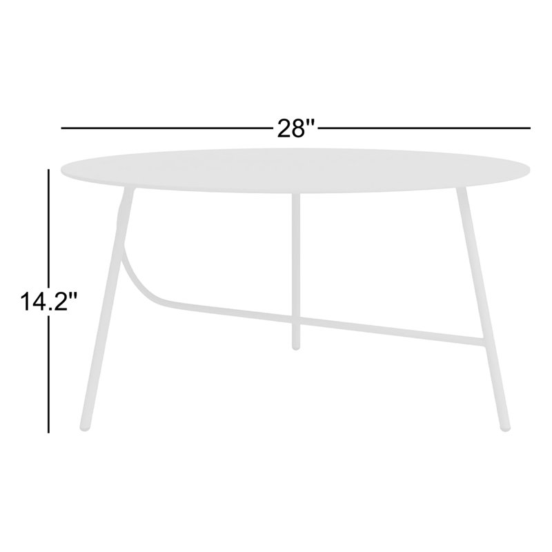 Table basse Abberton, Cuivre brun