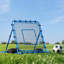 Filet de soccer rebondissant, rebondisseur de but de soccer à angle rapide pour le contrôle, la pratique du passage, cadre en fer robuste et filet de polyéthylène, équipement d'entraînement de balle facile à installer pour les adolescents et les adultes, 3,7 x 3,7 pi-131990298