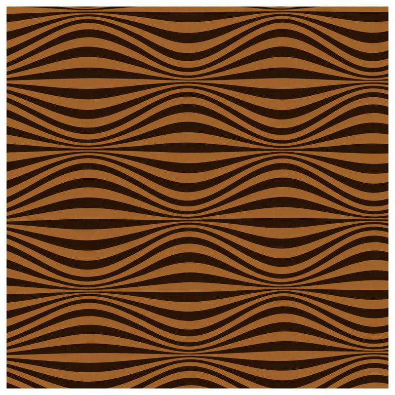 Brown Wavy Lines Blankets, 50in W x 60in H