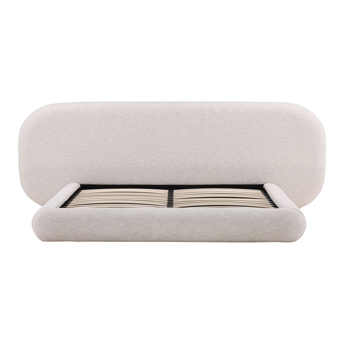Ringo Upholstered Platform Bed, Kaia Snow
