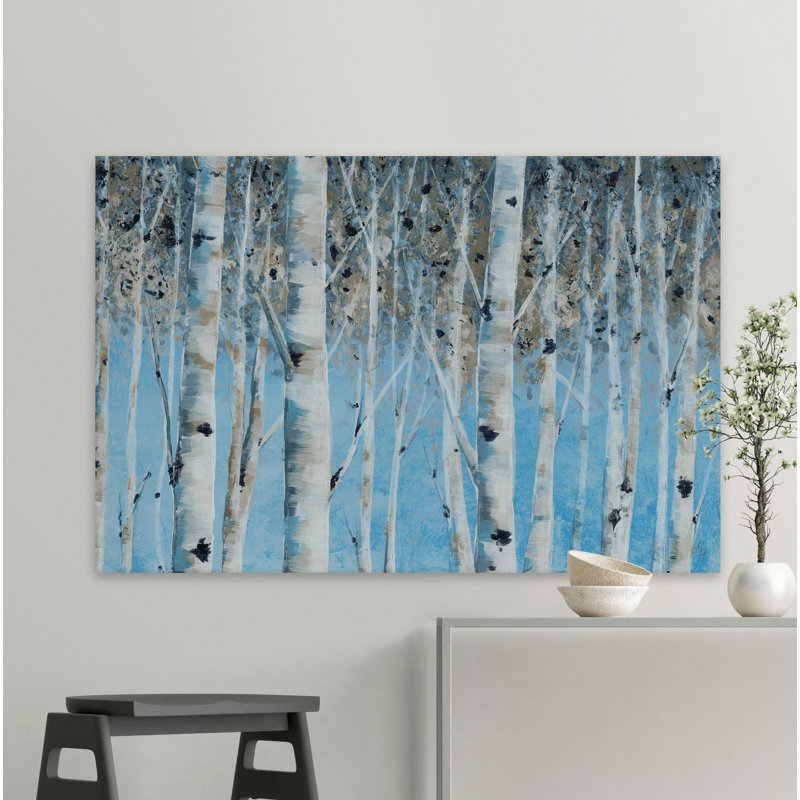 Winter Twigs 1 Piece Wrapped Canvas Painting, 101cm H x 152cm W