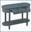 Table basse Trexm marine - Glaçure courbée rétro, peu encombrante Assemblage en 15 minutes pour le salon / la salle d'entrée-795775213