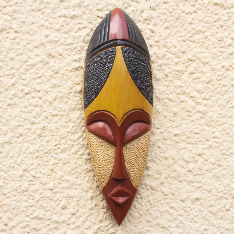Boho Abstract Wall Decor on Solid Wood
