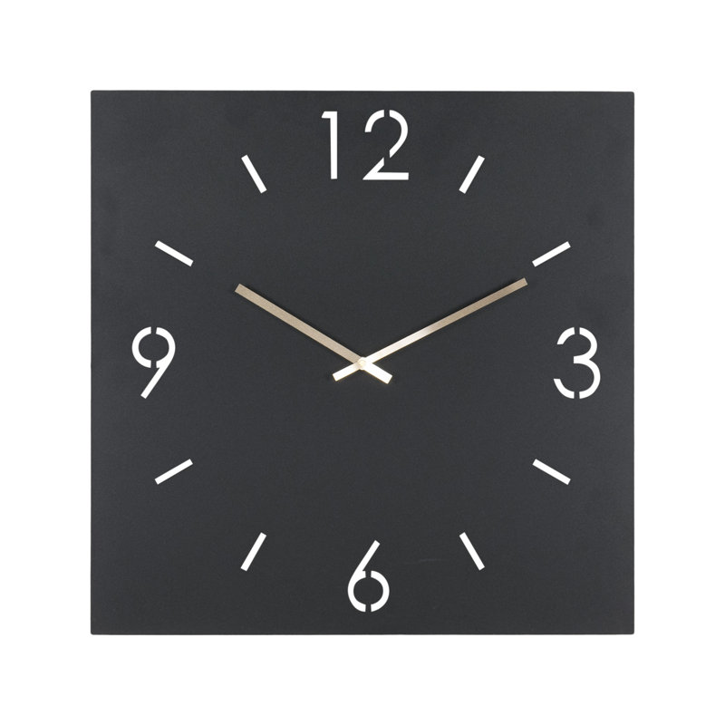 TIME Metal Wall Clock, 80cm H x 80cm W x 3cm D