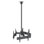 Mount-It Adjustable Triple Screen TV Ceiling Mount | Multi-Display Commercial Grade Ceiling Bracket