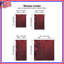 Rideau de fenêtre rouge à motif floral transparent et obscurcissant - 2 panneaux-403827122-403827132