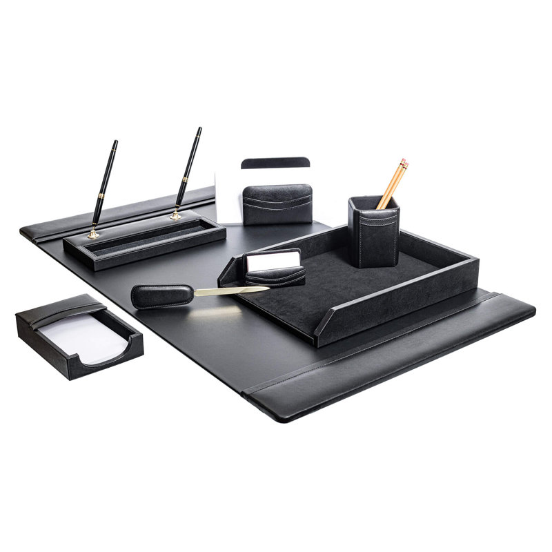 Ensemble de bureau 8 pièces, Noir