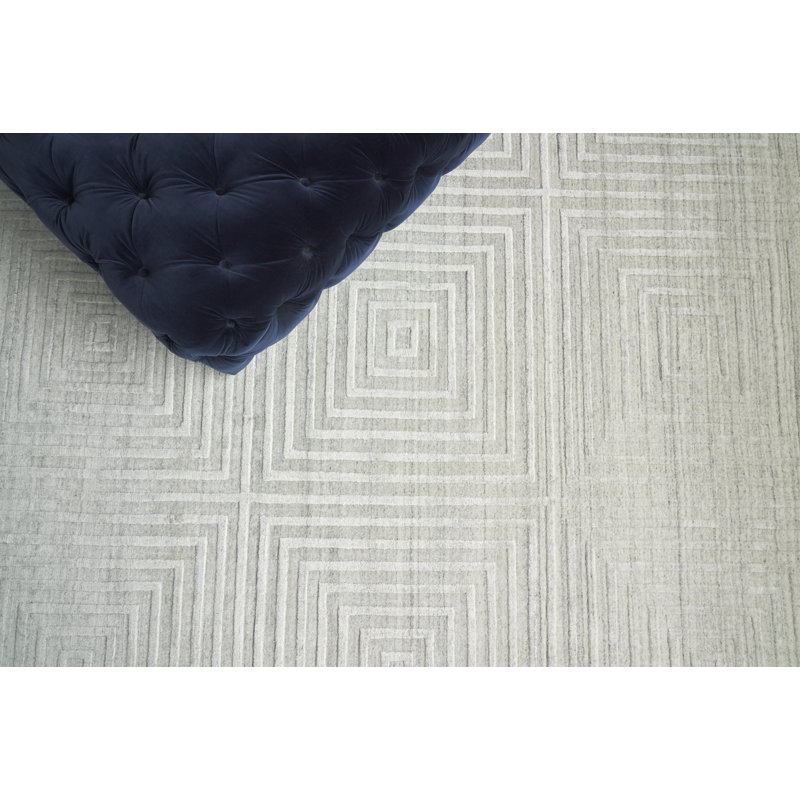 Castelli Geometric Area Rug in Ivory, Rectangle 6' x 9'