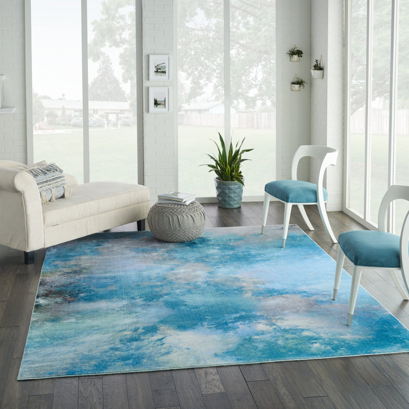Hans Abstract Indoor Rug, Rectangle 9' x 12'