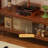 Retro solid wood living room TV cabinet