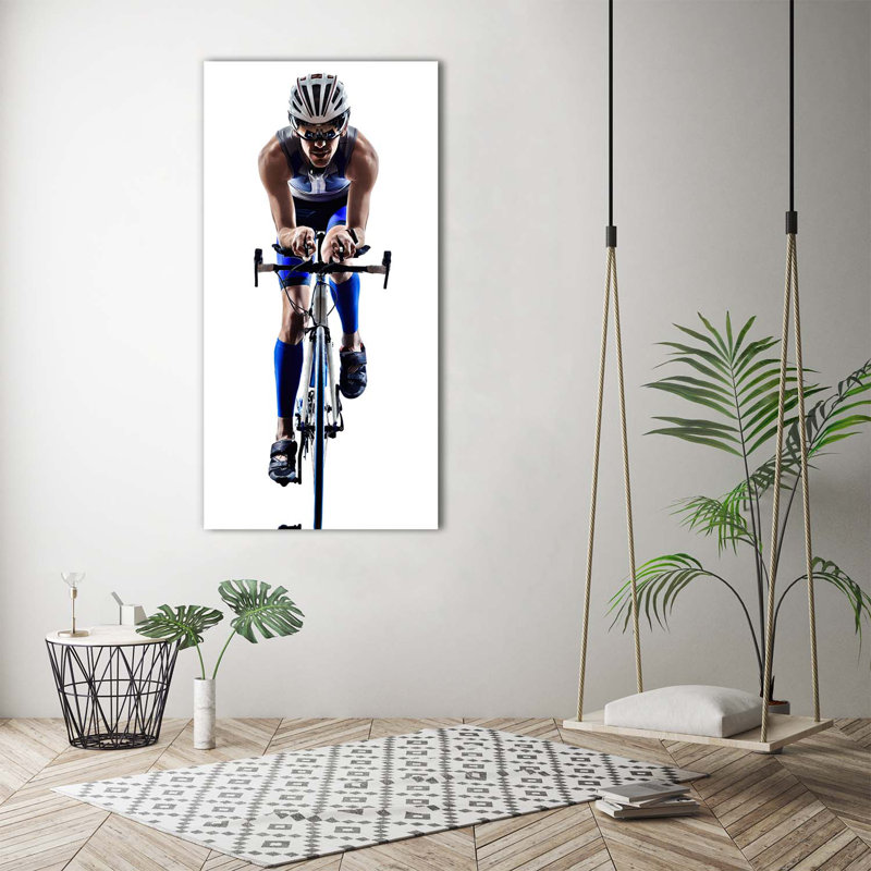 Cyclist - Wrapped Canvas Print
