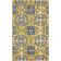 Tapis doré / bleu Eddins