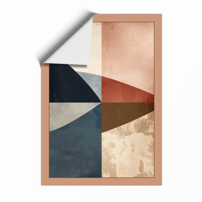 Angular Divisions Geometric - Framed Print