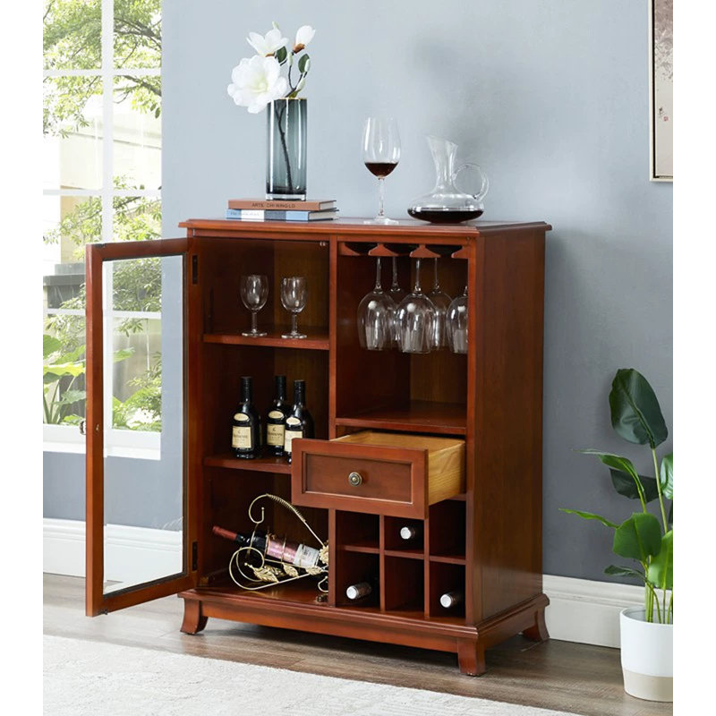 31.50" Brown Rectangular Solid Wood Wine Racks, Brown