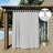Abba Solid Detachable Sticky Tab Top Waterproof Black Out Pergola Outdoor Curtain Single Panel-821017893-820979235