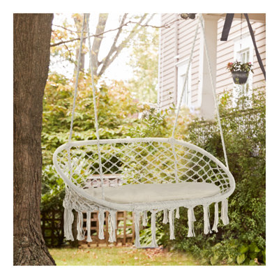 Balancelle en macramé pour 2 personnes Outsunny