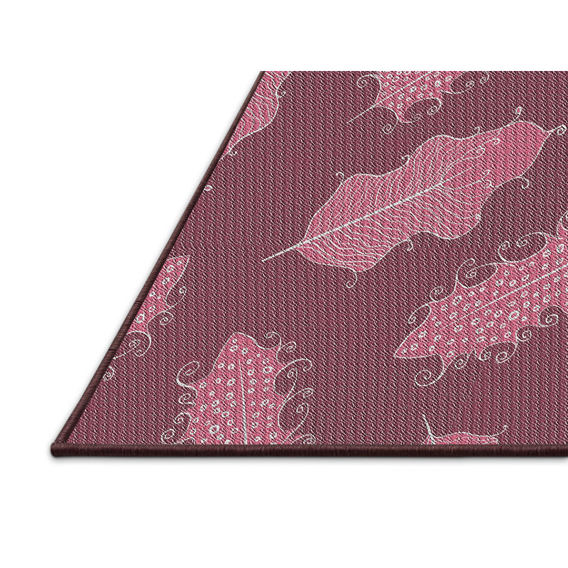 Tapis magenta foncé Kirandeep, Rectangle 5 pi x 7 pi