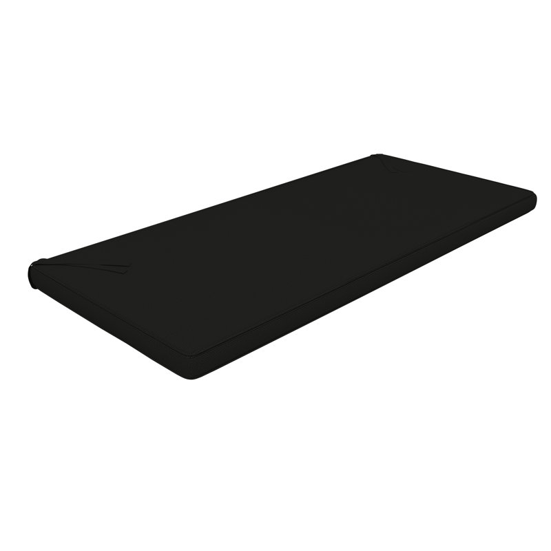 Sunbrella® Indoor/Outdoor Bench Seat Cushion, 3" Thick, 37" W x 17" D, Sunbrella® Canvas Black
