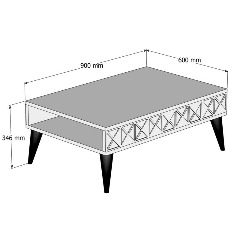 Table basse avec rangement Knightsen