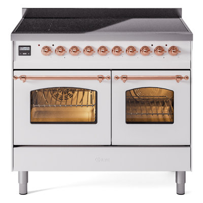 ILVE Nostalgie II Series 40 inch Induction Range with 6 Induction Elements (Glass Door)