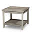 Table d'appoint à 2 tablettes en eucalyptus pourriture extérieure