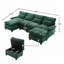 Canapé modulaire en U en chenille de 106 po-407407351