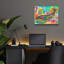 «Blue Whale» par Dean Russo, art mural en verre acrylique-611296254