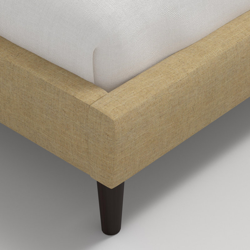 Lit plateforme Heylen Wave, Beige, Très grand