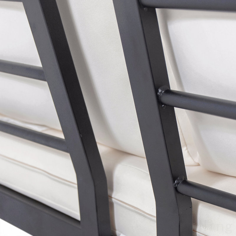 Ensemble de canapé modulaire 5 places avec coussins pour patio