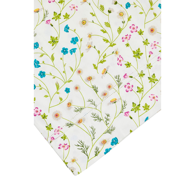 Ensemble de draps 100% coton 400 fils Bergina, Ensemble de draps pour lit double avec 2 taies d'o