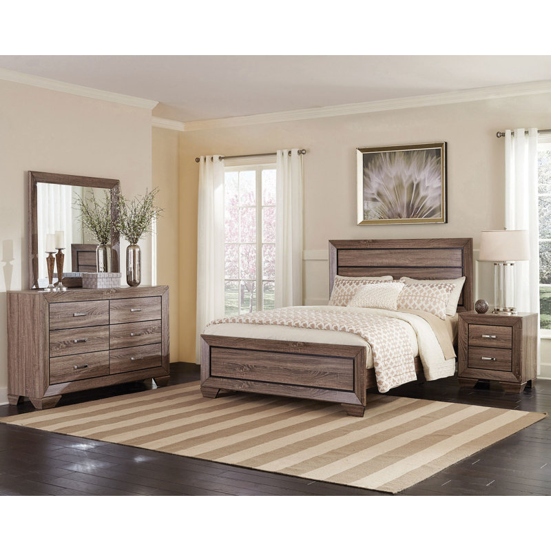 Ensemble de chambre avec très grand lit 4 pièces Dylen, Très grand, None